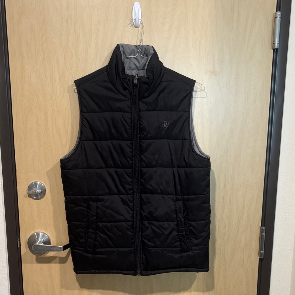 Black Quilted Vest
